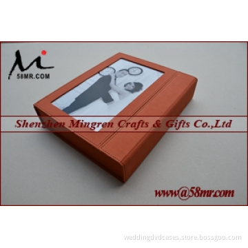 Fabric Linen Leather Wood Photo Storage Box